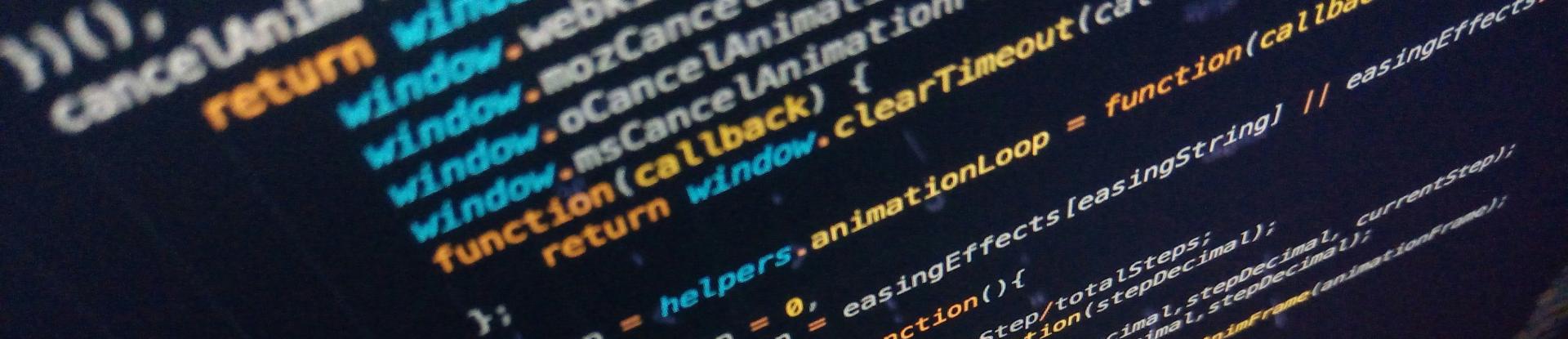 Photo of javascript on a computer screen by Irvan Smith from unsplash