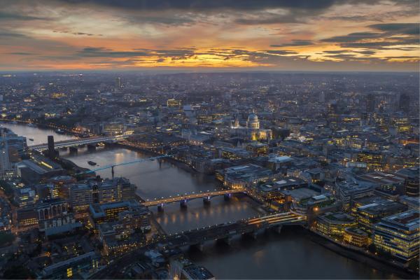 London in the evening